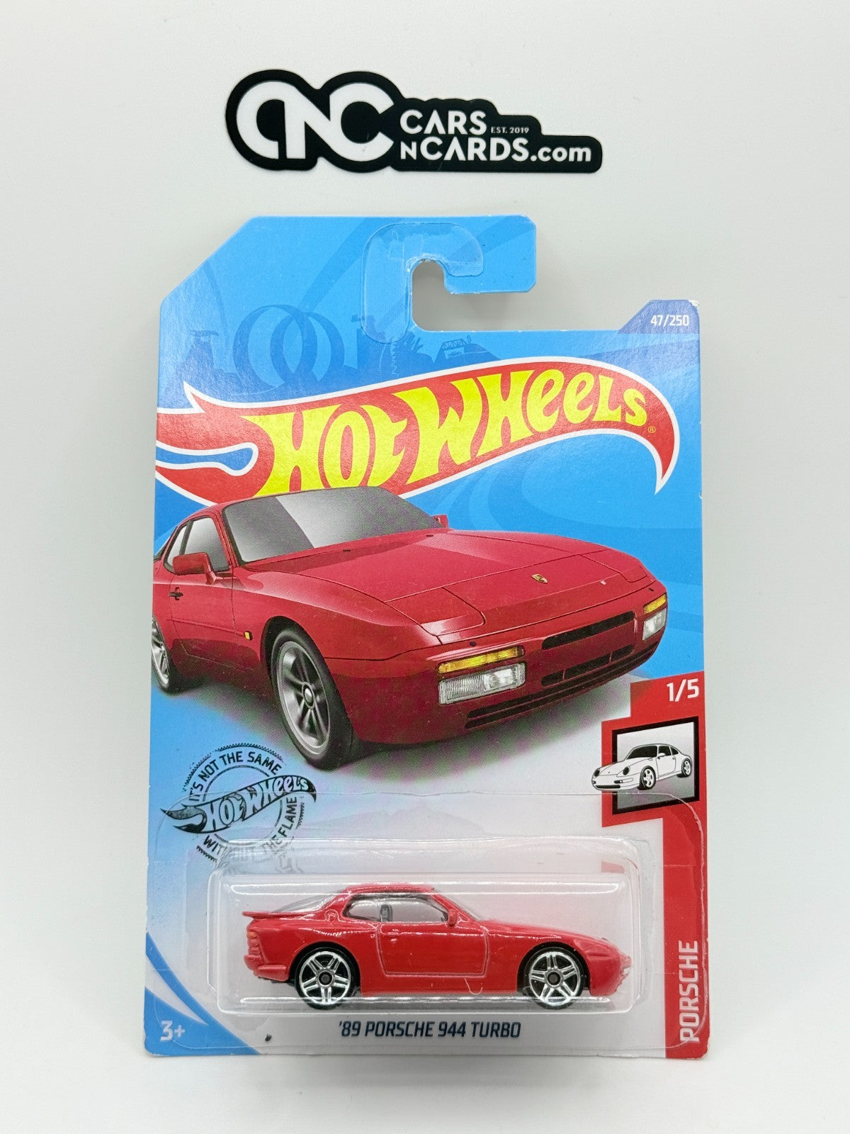 2020 Hot Wheels Porsche 1/5 '89 Porsche 944 Turbo Red (Soft Corners)