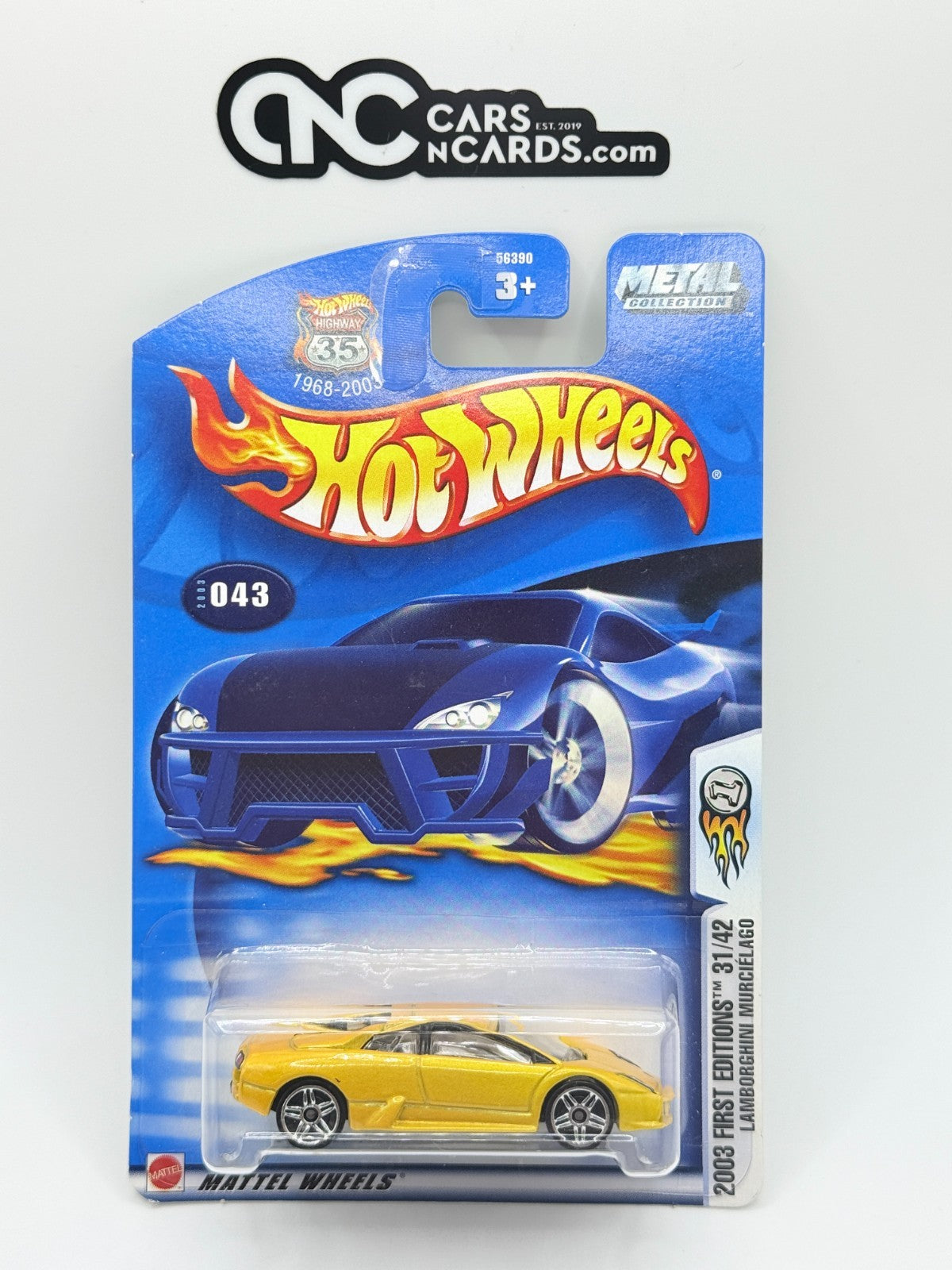 2003 Hot Wheels First Editions 31/42 Lamborghini Murcielago Yellow