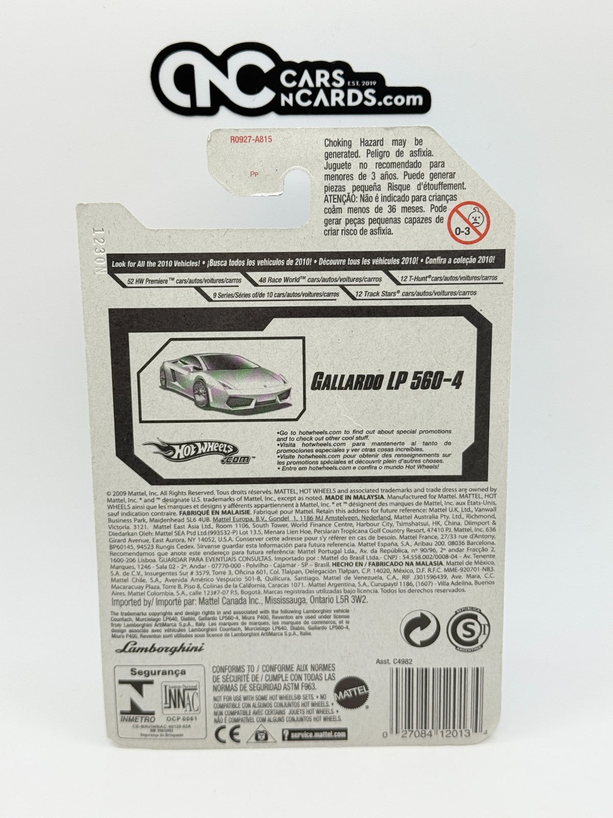 2010 Hot Wheels HW Premiere 12/52 Lamborghini Gallardo White