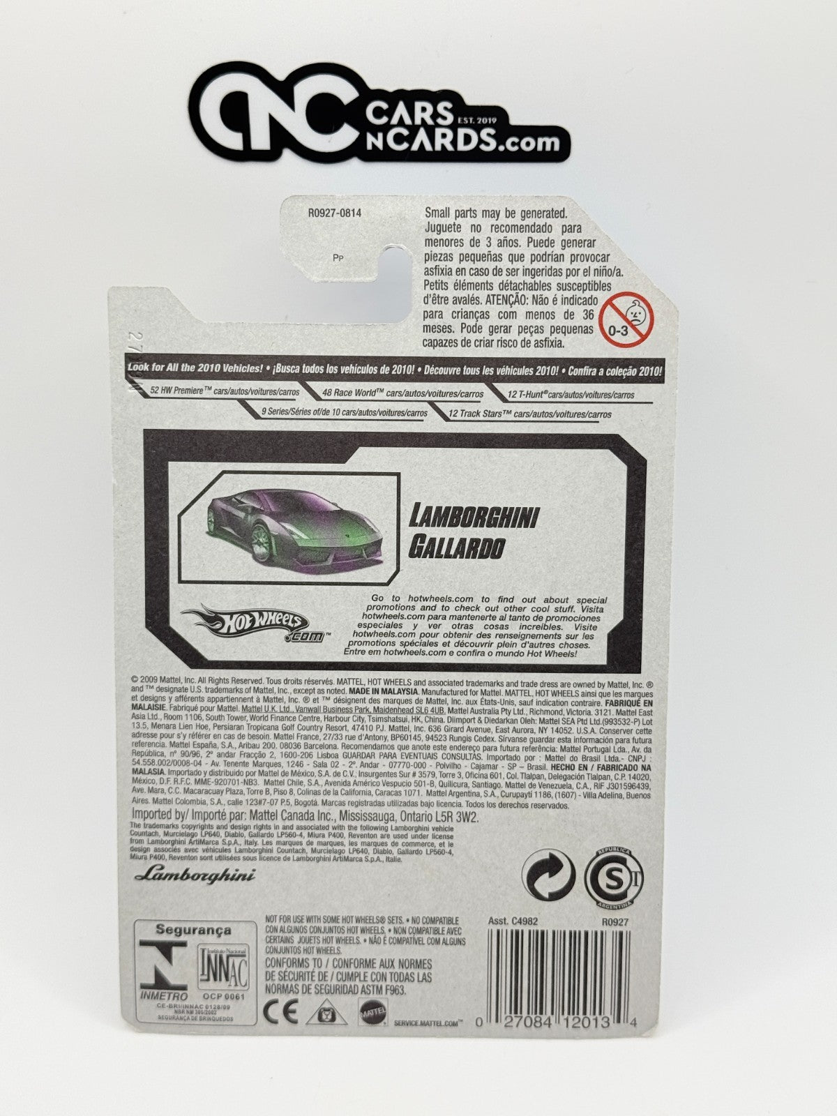 2010 Hot Wheels HW Premiere 12/52 Lamborghini Gallardo Black