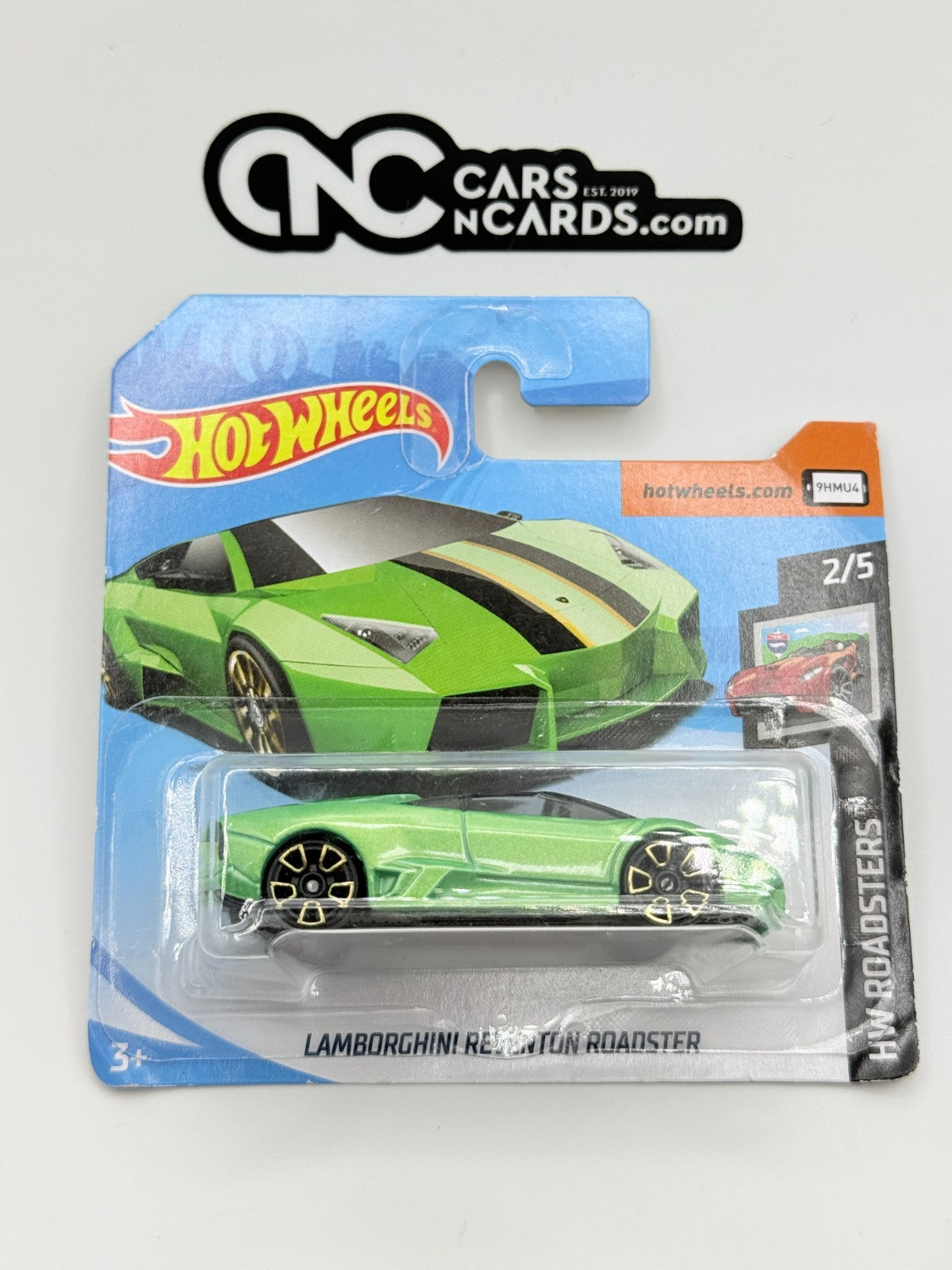2019 Hot Wheels HW Roadster 2/5 Lamborghini Reventon Roadster Short Card
