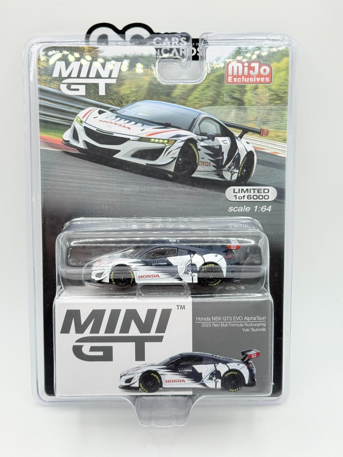 Mini GT 1:64 Mijo Exclusives 761 Honda NSX GT3 EVO AlphaTauri Yuki Tsunoda