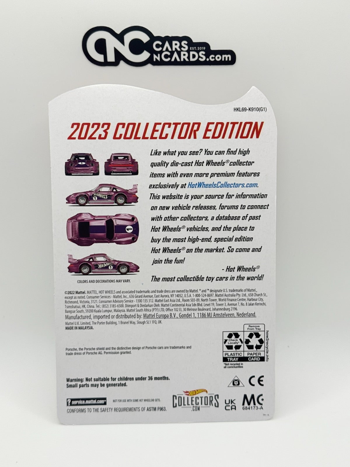 2023 Hot Wheels 2023 Collector Edition Exclusive Porsche 993 GT2 Purple