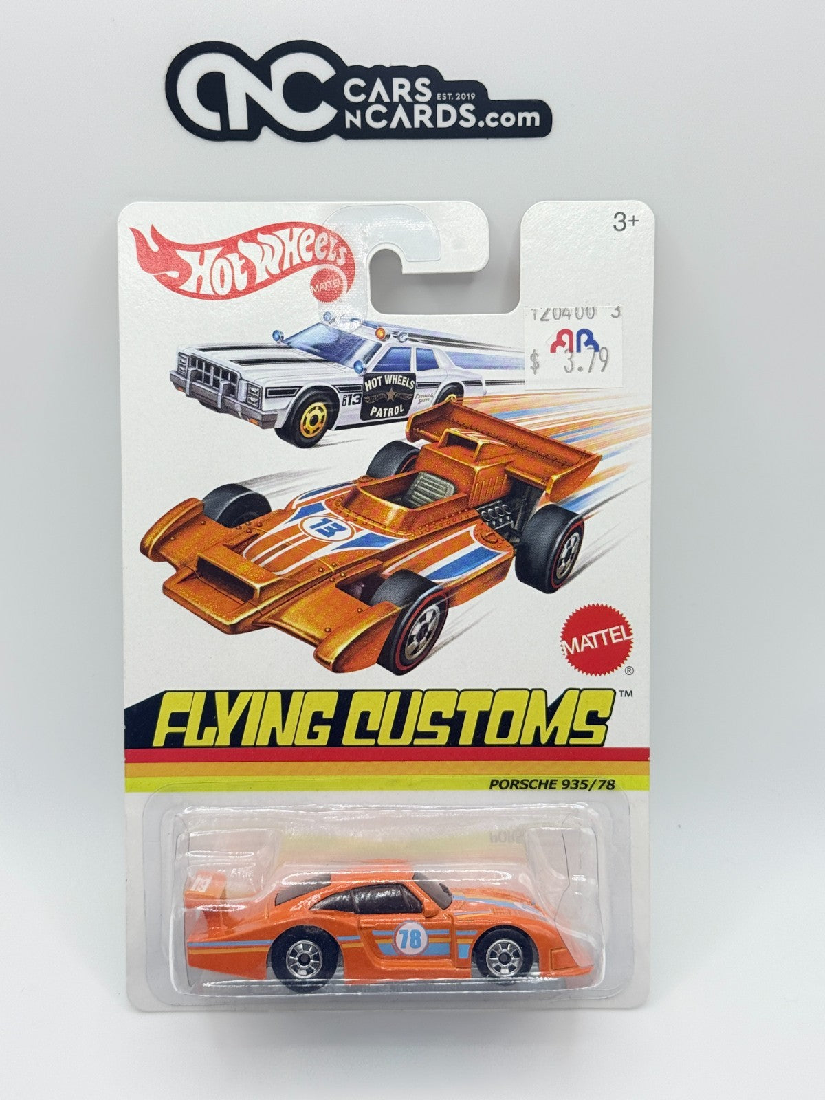 2013 Hot Wheels Flying Customs Porsche 935/78 Orange with Protector