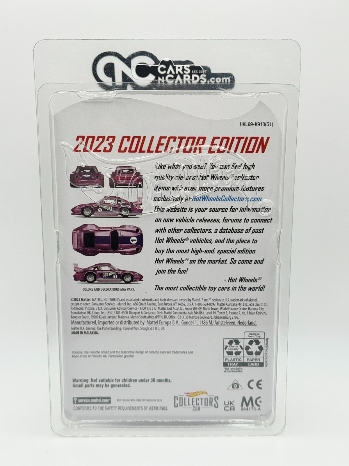 2023 Hot Wheels 2023 Collector Edition Exclusive Porsche 993 GT2 Purple
