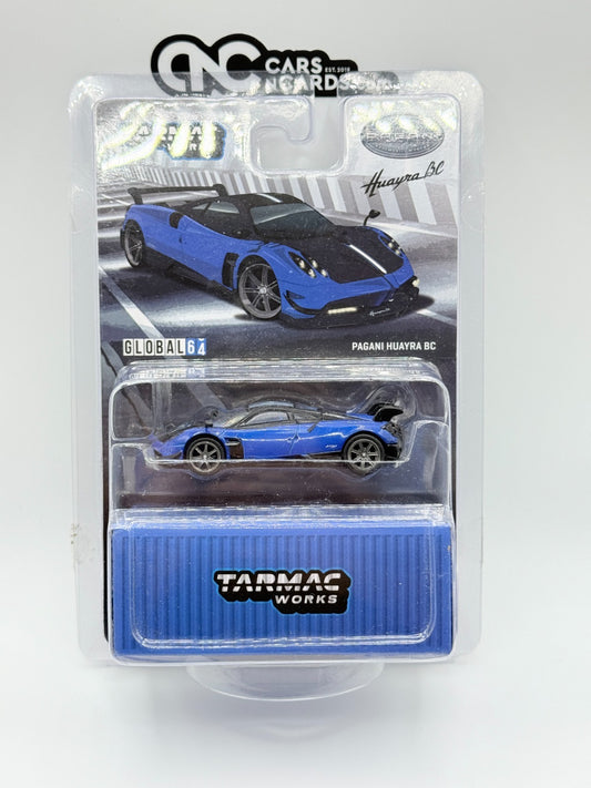 Tarmac Works 1:64 Global64 Pagani Huayra BC Blue Sealed Blister