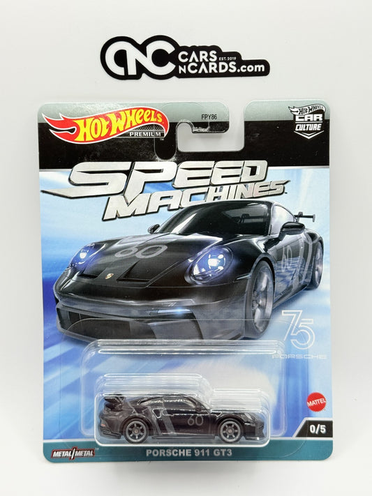 2023 Hot Wheels Premium Speed Machines Porsche 911 GT3 Chase With Protector