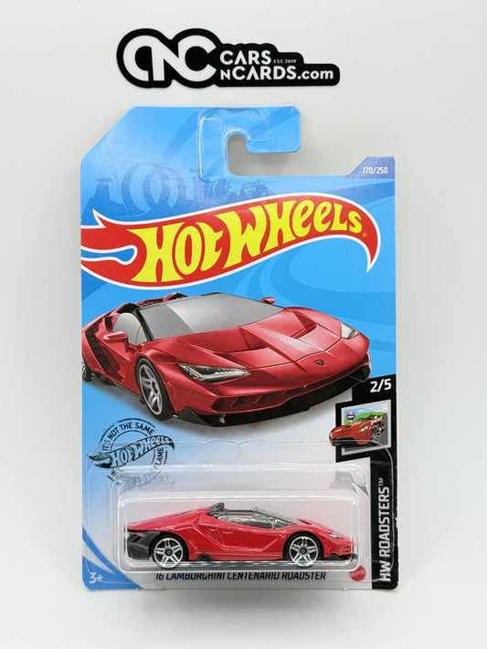 2020 Hot Wheels '16 Lamborghini Centenario Roadster Red (Soft Corners)