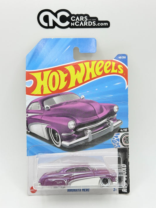 2025 Hot Wheels Rod Squad 4/10 Hirohata Merc 46/250 (Heavy Card Damage)