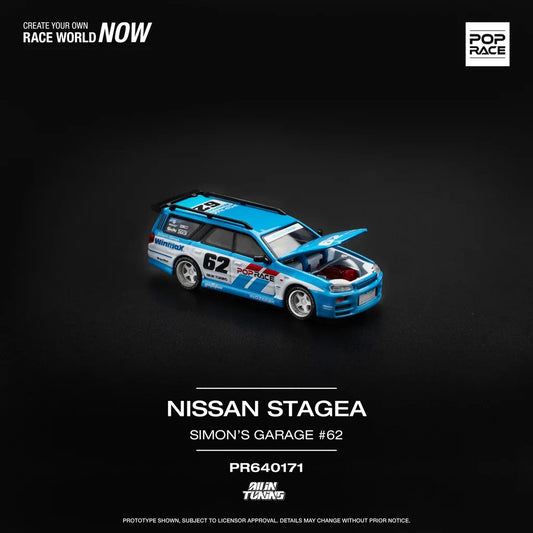 POPRACE PR640171 Nissan Stagea Simon's Garage #62 Open Box