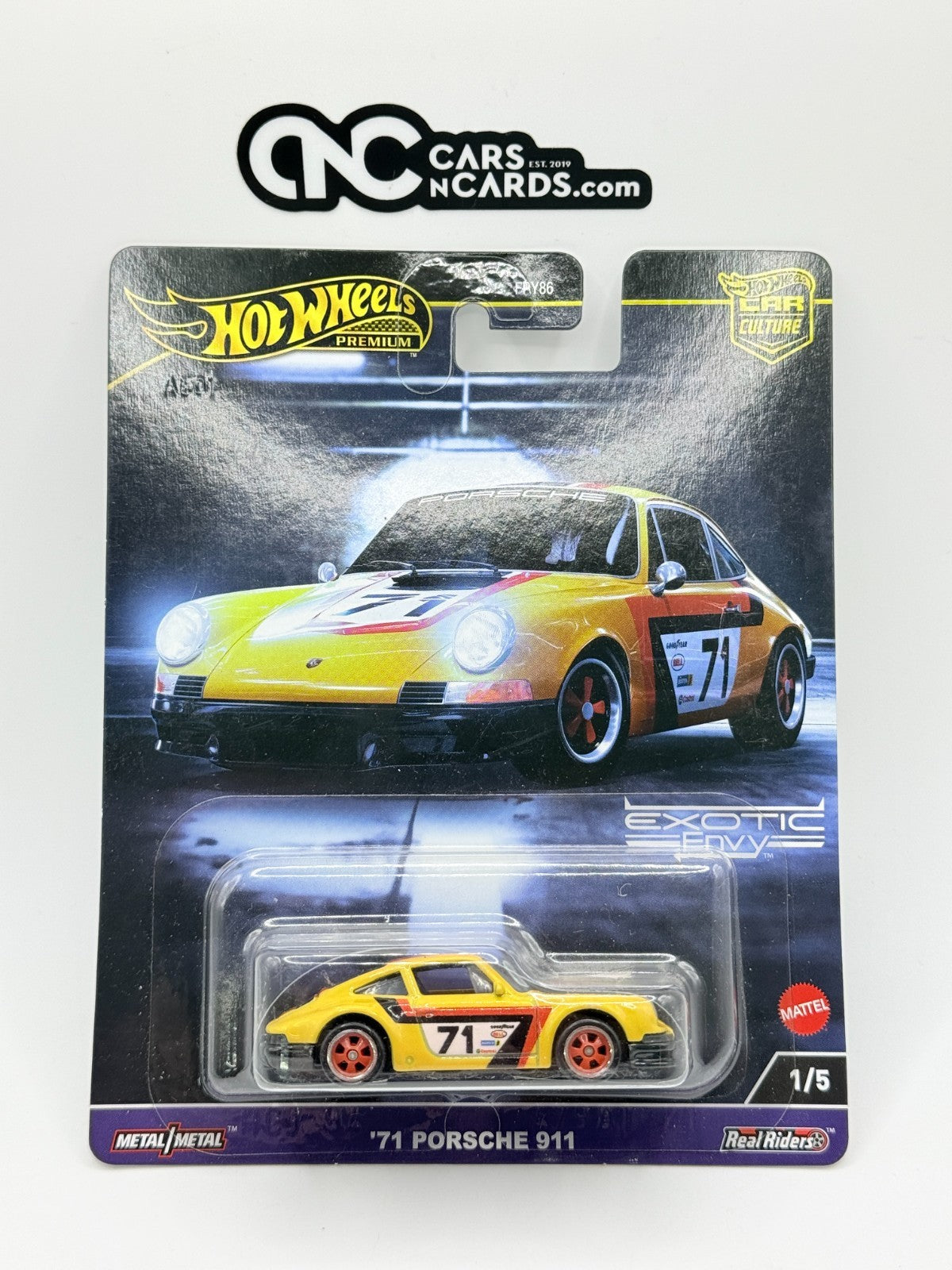 2024 Hot Wheels Premium Car Culture Exotic Envy 1/5 '71 Porsche 911