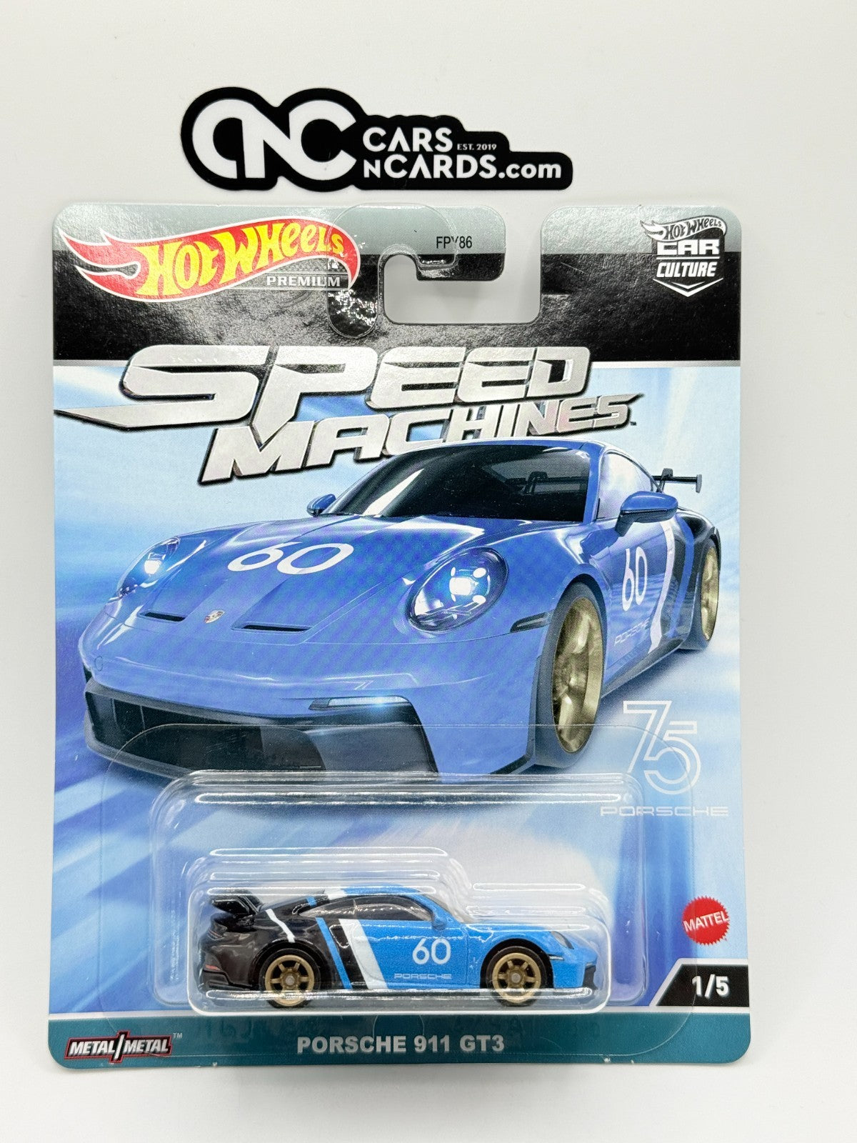 2023 Hot Wheels Premium Car Culture Speed Machines 1/5 Porsche 911 GT3