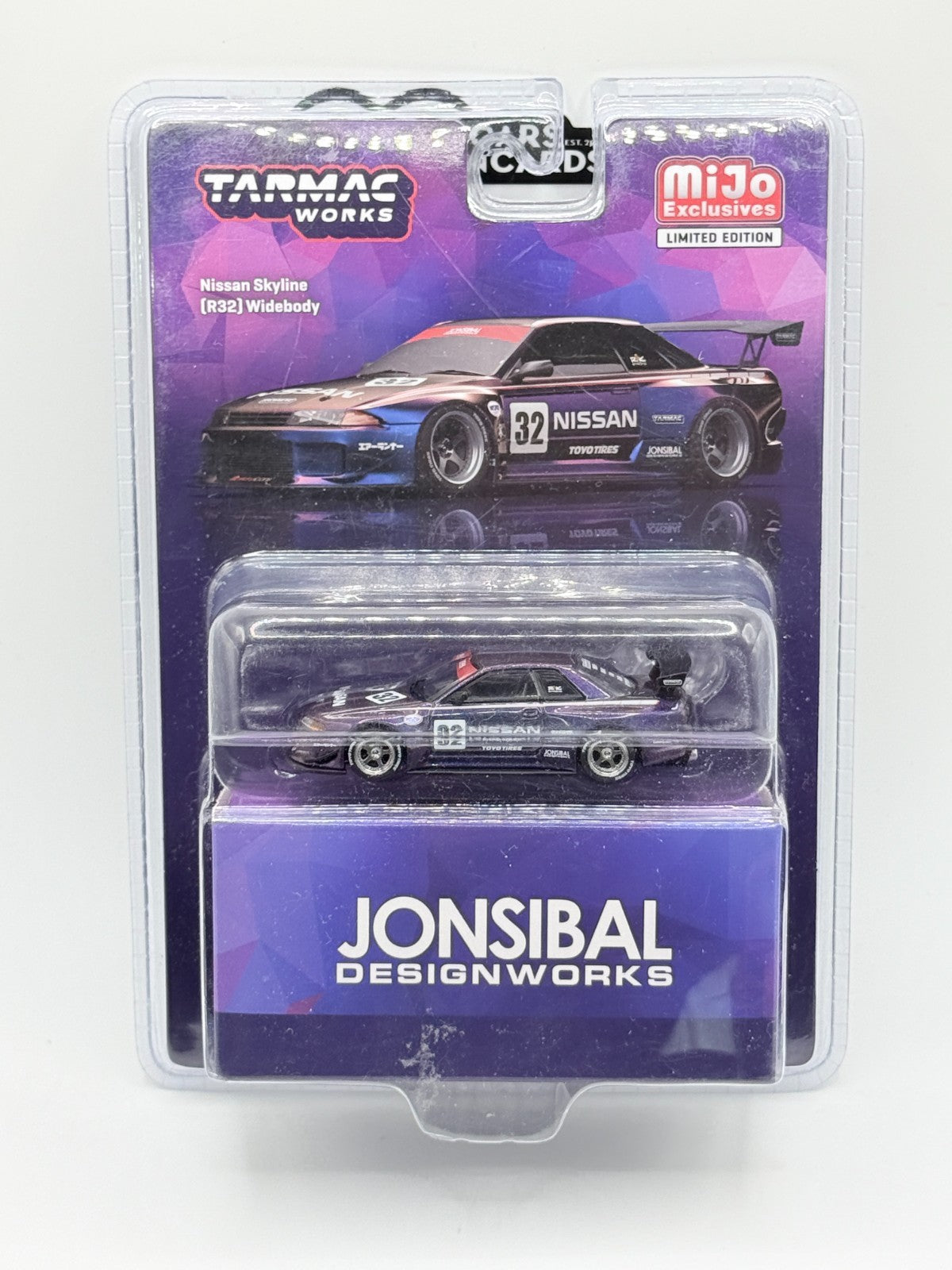 Tarmac Works 1:64 Nissan Skyline (R32) Widebody Midnight purple T64G-061-MP