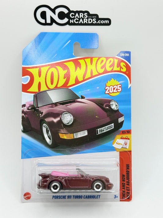 2025 Hot Wheels Then and Now 10/10 Porsche 911 Turbo Cabriolet
