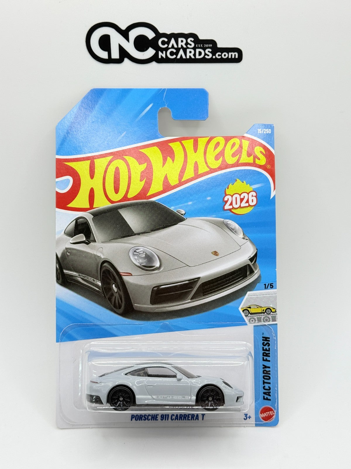 2026 Hot Wheels Factory Fresh 1/5 Porsche 911 Carrera T (Card Damage)