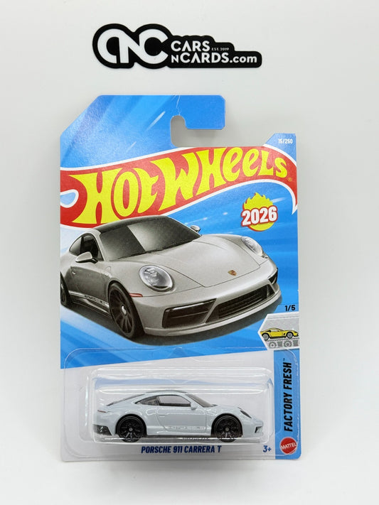 2026 Hot Wheels Factory Fresh 1/5 Porsche 911 Carrera T (Card Damage)