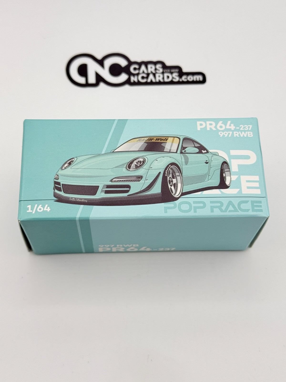 POPRACE 1:64 RWB 997 TEAL BLUE PR640237 Open Box