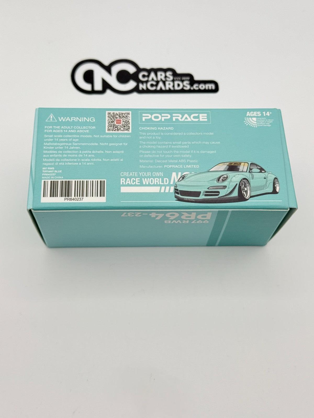 POPRACE 1:64 RWB 997 TEAL BLUE PR640237 Open Box