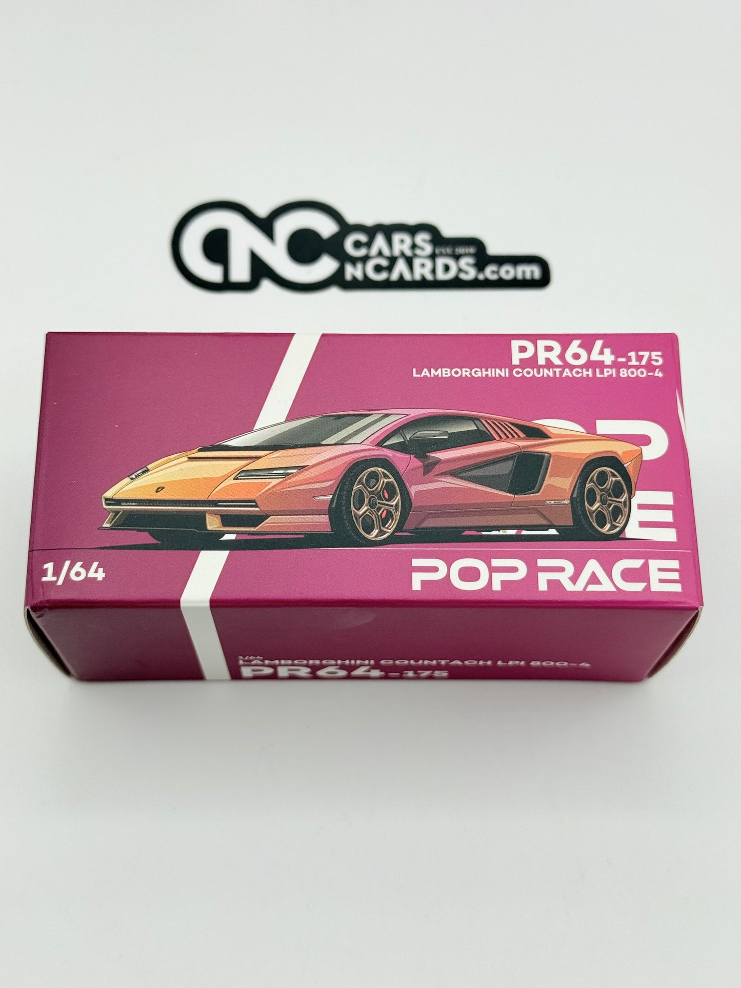 POPRACE 1:64 LAMBORGHINI COUNTACH LPI 800-4 - BLU HAL PR640175 Open Box