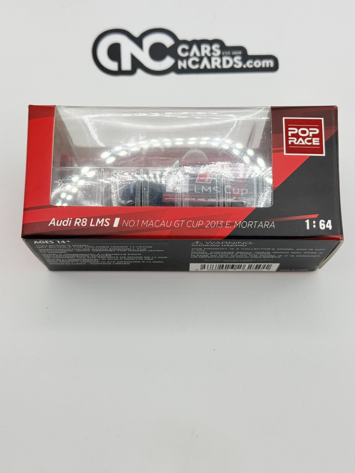POPRACE 1:64 Audi R8 LMS No.1 Macau GT Cup 2013 E. Mortara PR64-R8UL-13MGC01