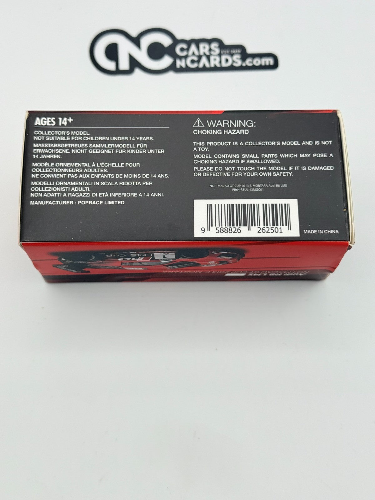 POPRACE 1:64 Audi R8 LMS No.1 Macau GT Cup 2013 E. Mortara PR64-R8UL-13MGC01