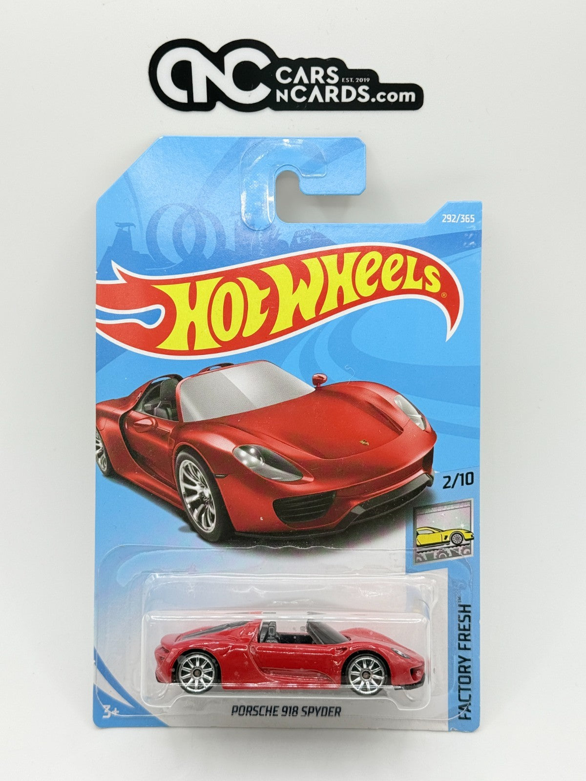 2018 Hot Wheels Factory Fresh 2/10 Porsche 918 Spyder Red (Soft Corners)