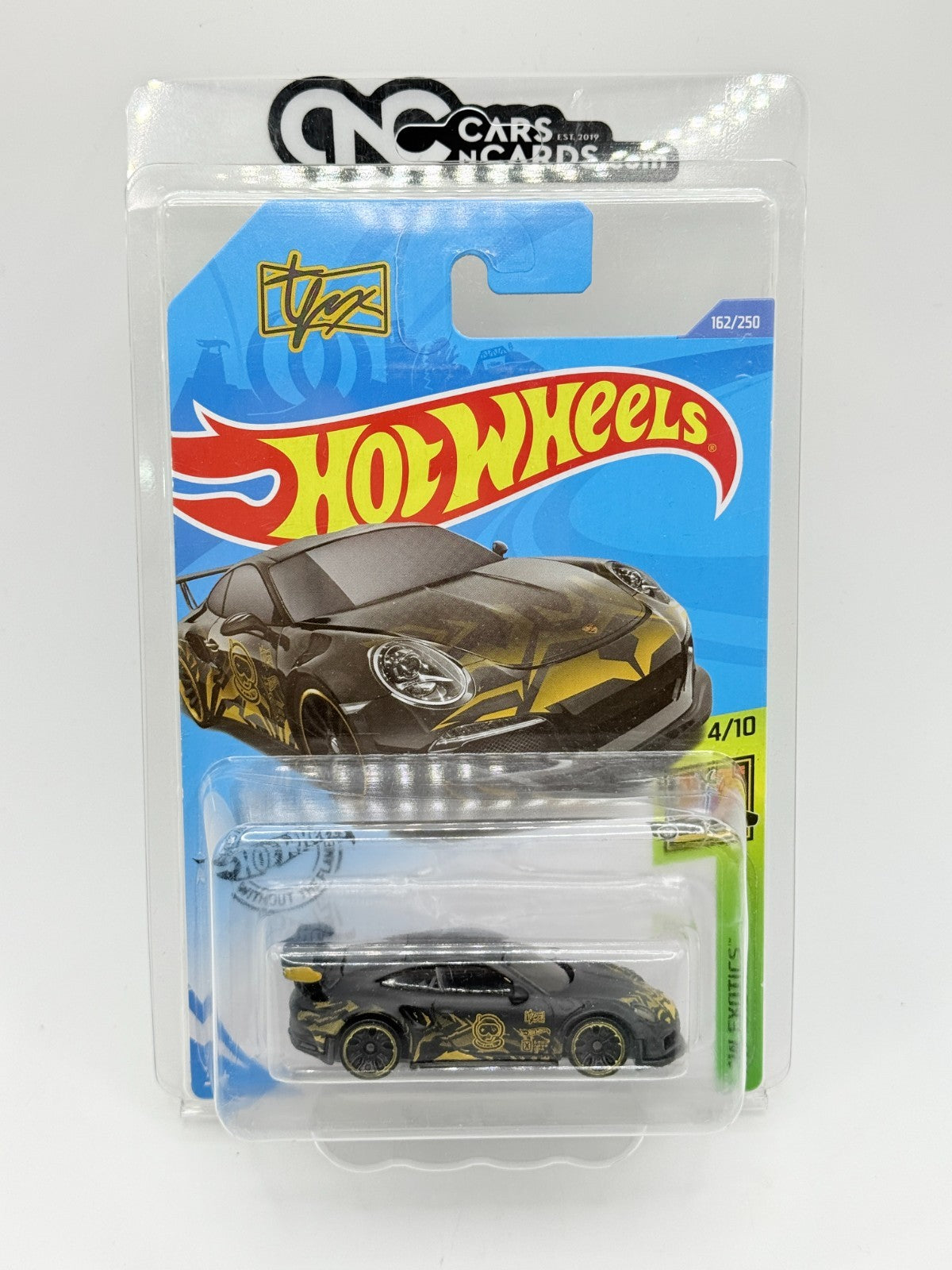 2020 Hot Wheels HW Exotics 4/10 Porsche 911 GT3 RS TFOX Tanner Fox W/Protector