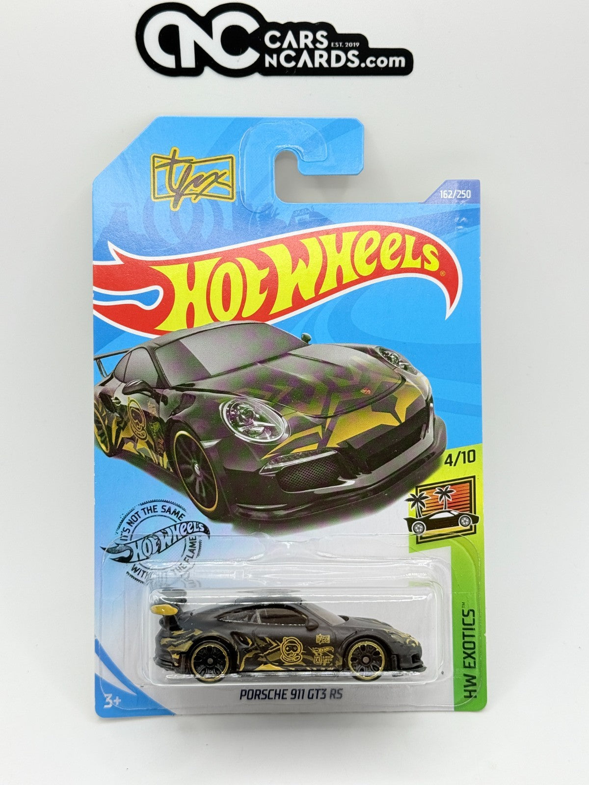 2020 Hot Wheels HW Exotics 4/10 Porsche 911 GT3 RS TFOX Tanner Fox W/Protector