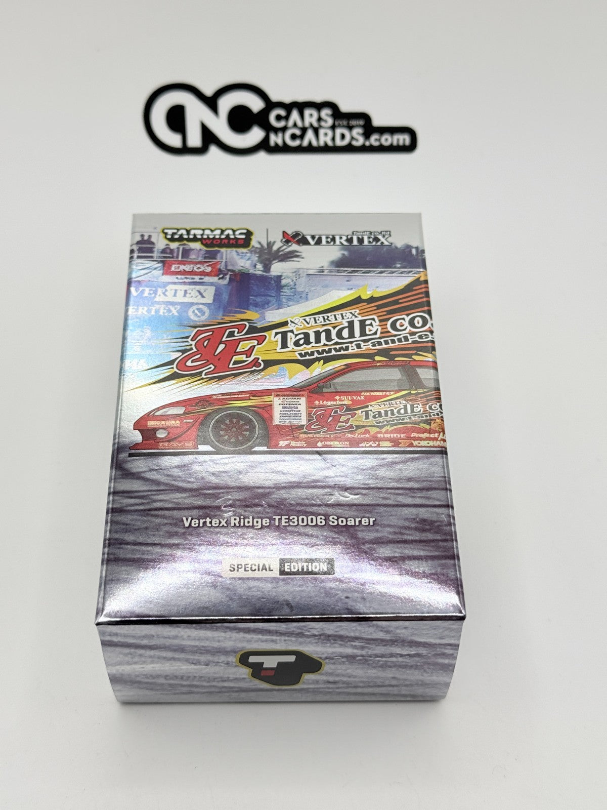 Tarmac Works Vertex Ridge TE3006 Soarer Special Edition (Chrome Red w/ Livery)