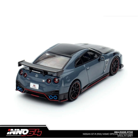 INNO64 1:64 Nissan GT-R (R35) Nismo Special Edition 2022 Stealth Gray Model Car