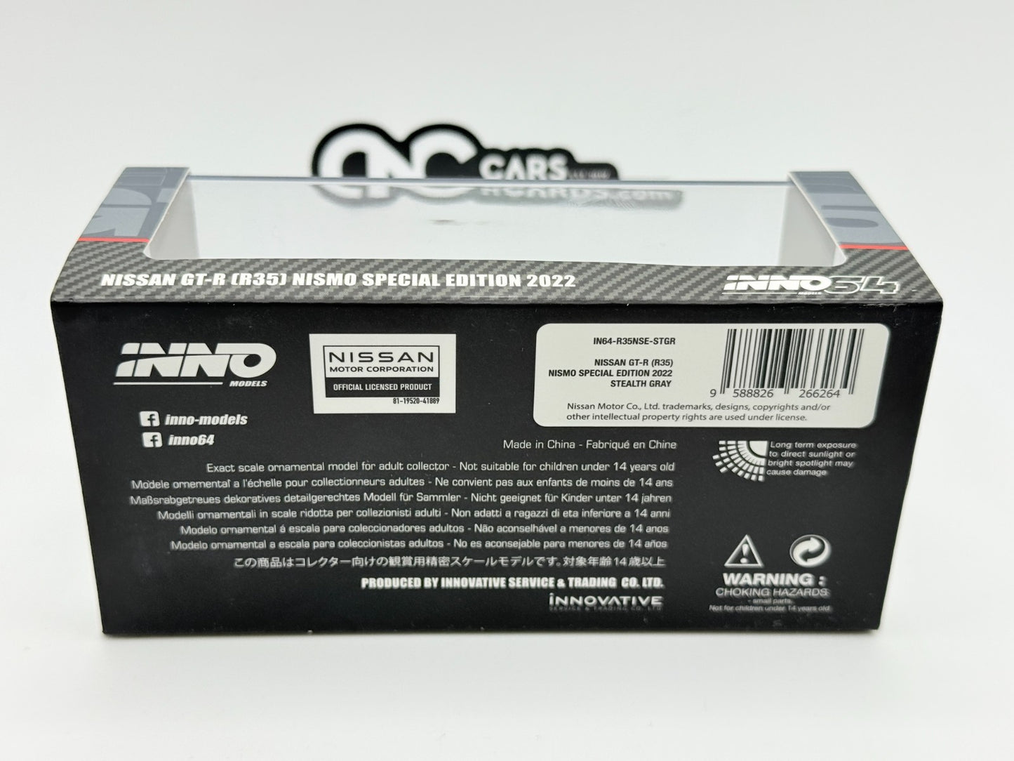 INNO64 1:64 Nissan GT-R (R35) Nismo Special Edition 2022 Stealth Gray Model Car