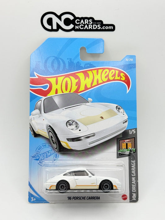 2021 Hot Wheels HW Dream Garage 1/5 '96 Porsche Carrera White (Soft Corners)