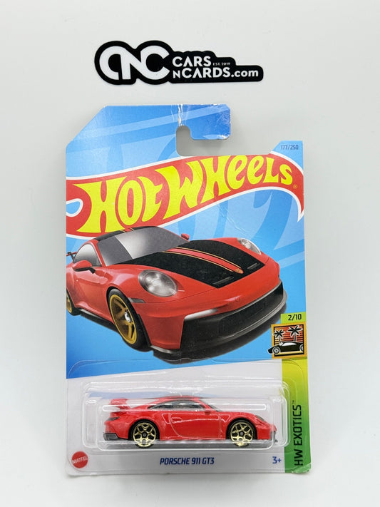 2023 Hot Wheels HW Exotics 2/10 Porsche 911 GT3 (Heavy Card Damage)