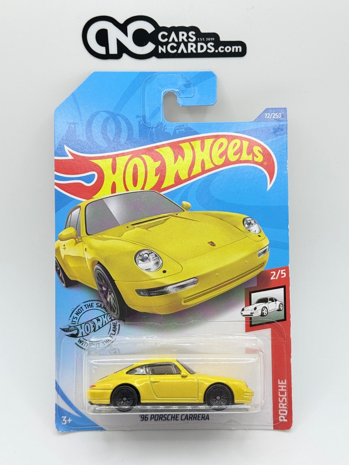 2020 Hot Wheels Porsche 2/5 '96 Porsche Carrera Yellow