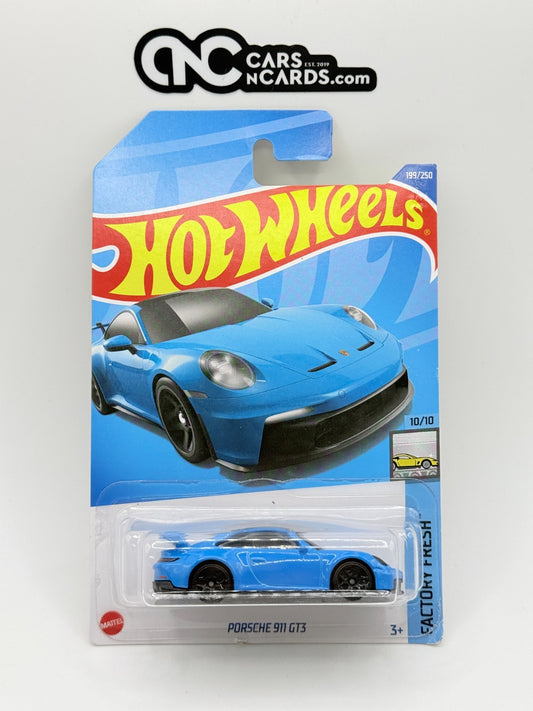2022 Hot Wheels Factory Fresh 10/10 Porsche 911 GT3 Blue (Soft Corners)