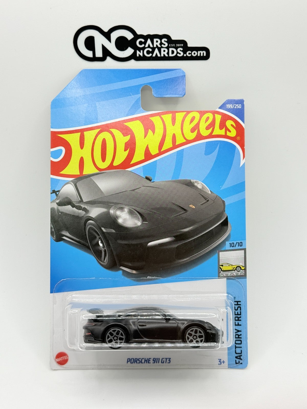 2022 Hot Wheels Factory Fresh 10/10 Porsche 911 GT3 Black (Soft Corners)