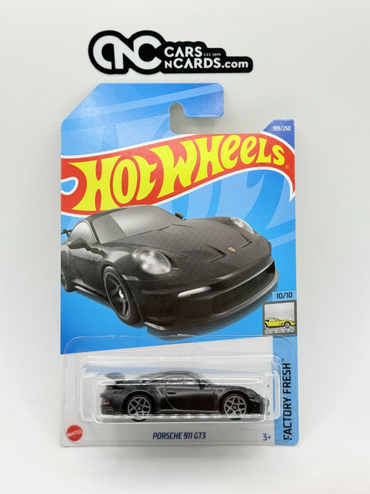 2022 Hot Wheels Factory Fresh 10/10 Porsche 911 GT3 Black (Soft Corners)