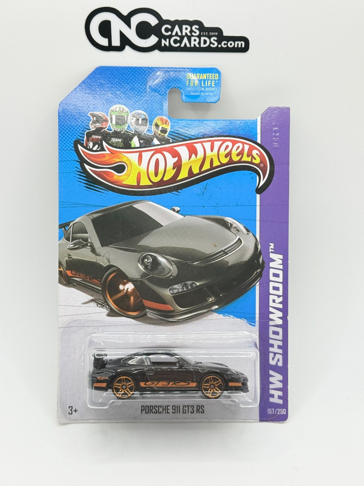 2013 Hot Wheels HW Showroom Porsche 911 GT3 RS Black (Soft Corners)