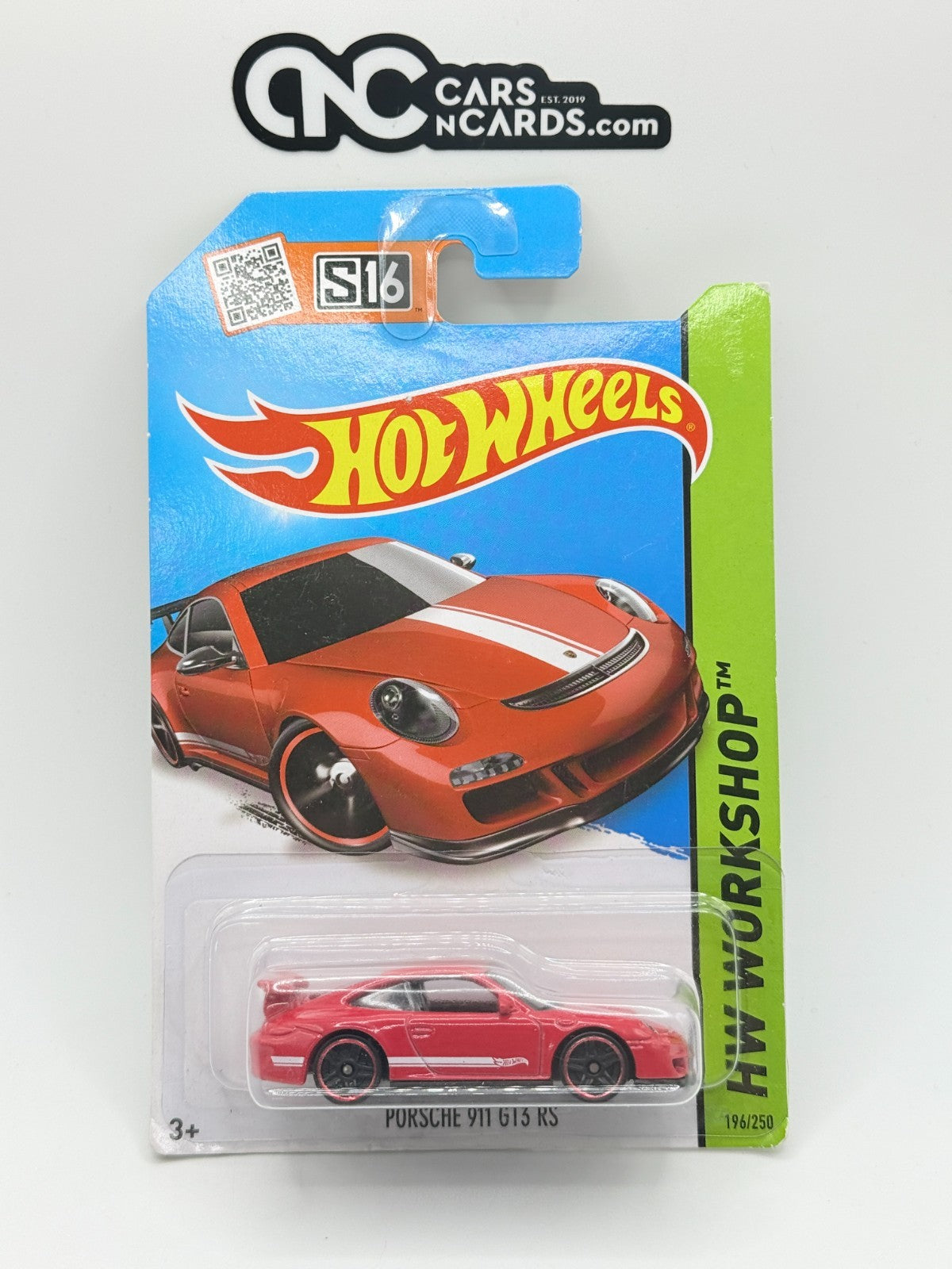 2015 Hot Wheels HW Workshop Porsche 911 GT3 RS Red (Soft Corners)