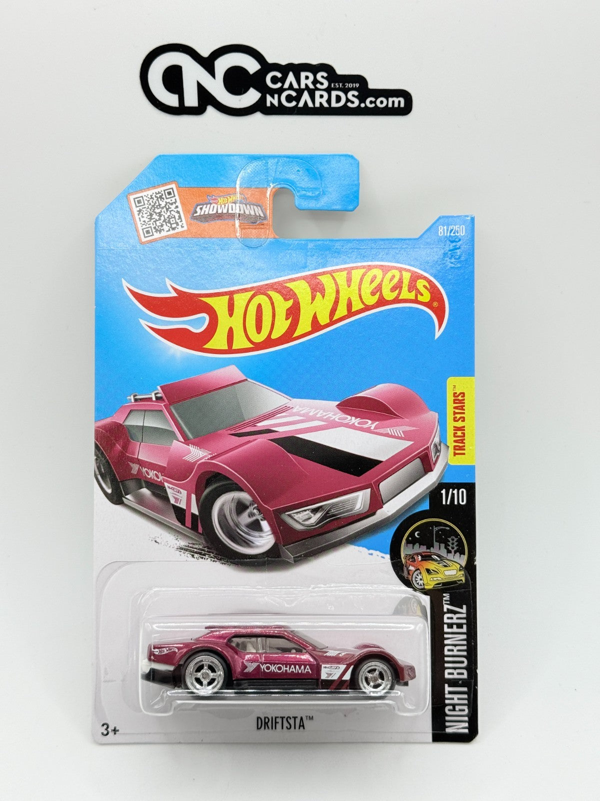 2016 Hot Wheels Night Burnerz 1/10 Driftsta Yokohama Super Treasure Hunt