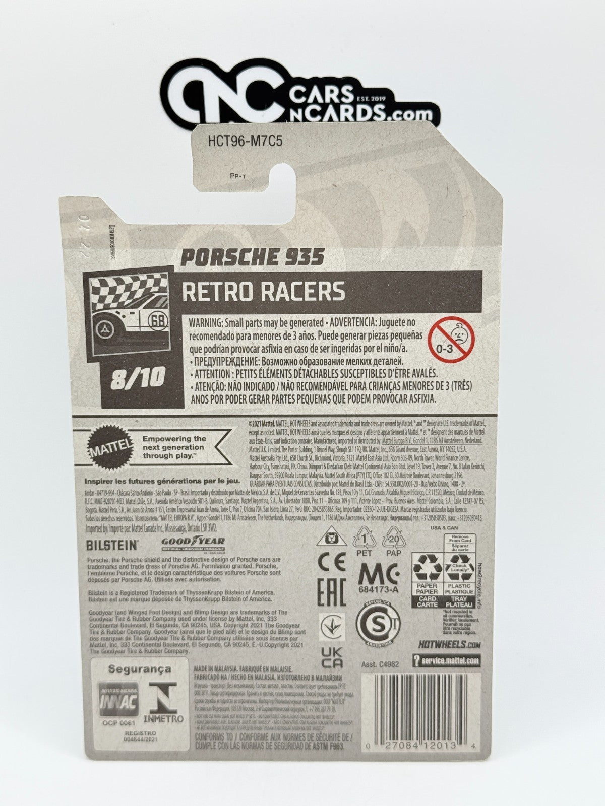 2022 Hot Wheels Retro Racers 8/10 Porsche 935 Blue
