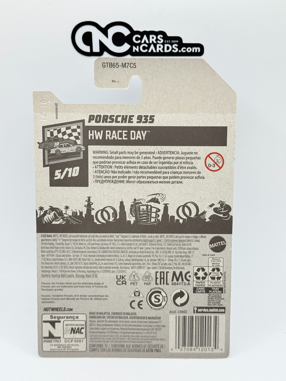 2021 Hot Wheels HW Race Day 5/10 Porsche 935 Magnus Walker White