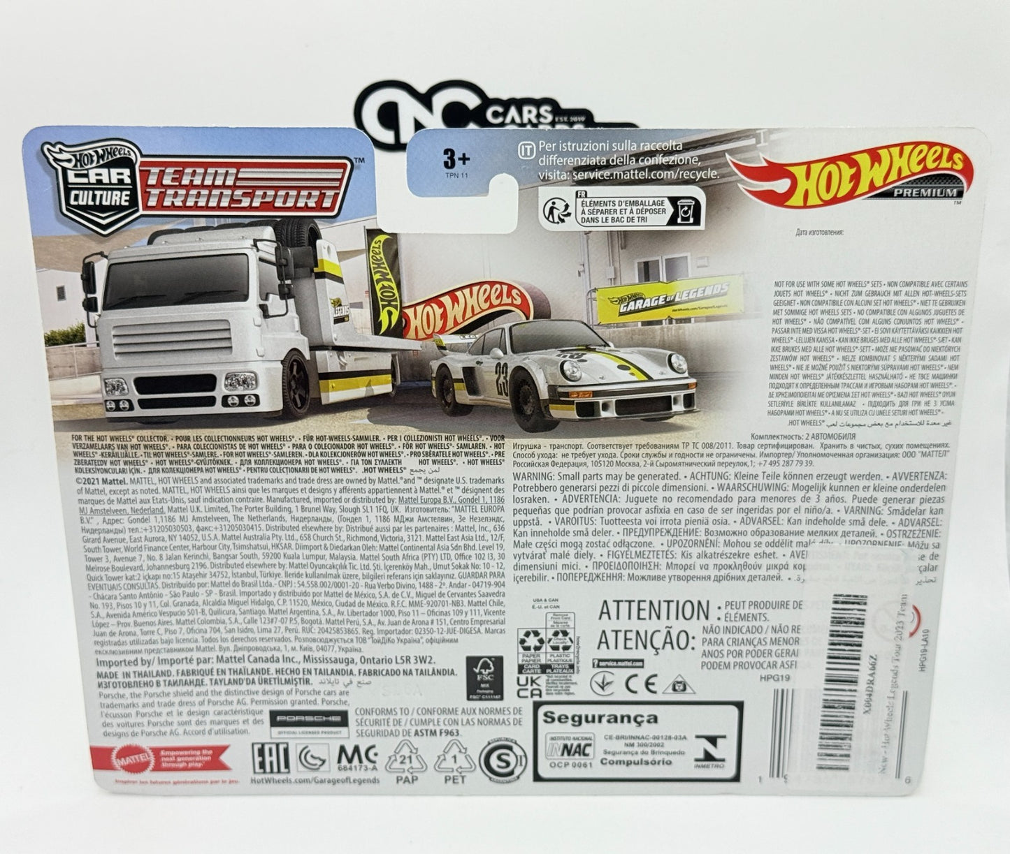 2023 Hot Wheels Premium Car Culture Team Transport Legends Tour Porsche 934.5