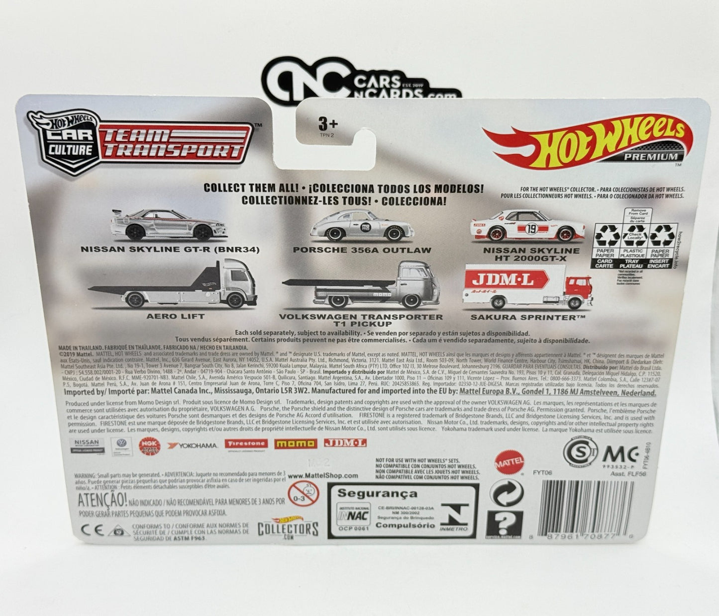 2019 Hot Wheels Premium Car Culture Team Transport #13 Porsche 356A Outlaw T1