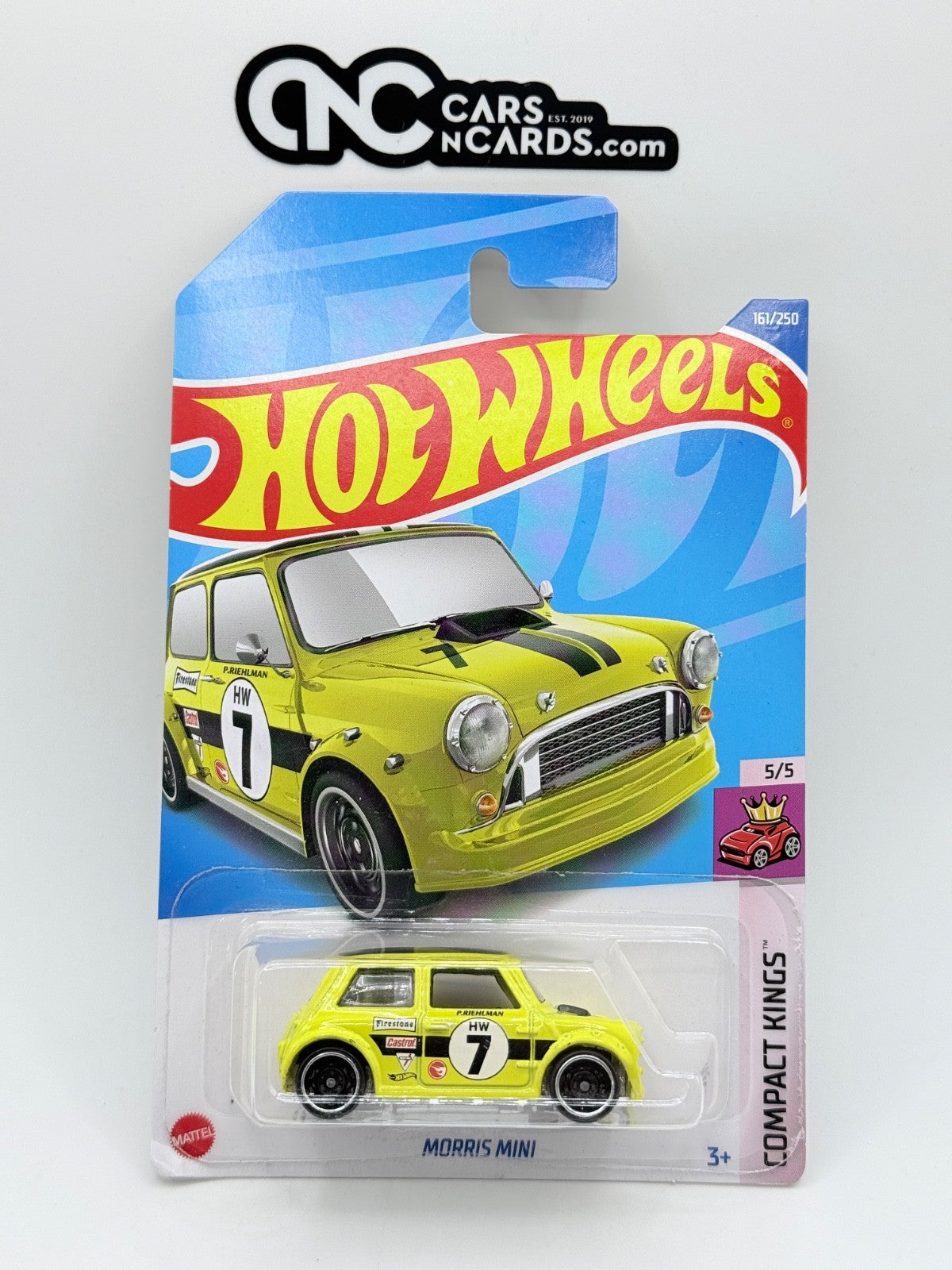 2022 Hot Wheels Compact Kings 5/5 Treasure Hunt Morris Mini Yellow