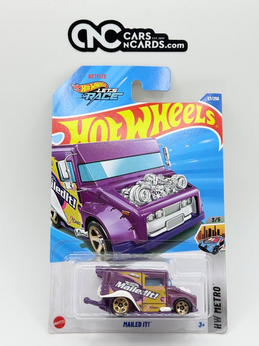 2025 Hot Wheels HW Metro 3/5 Treasure Hunt Mailed It! Purple