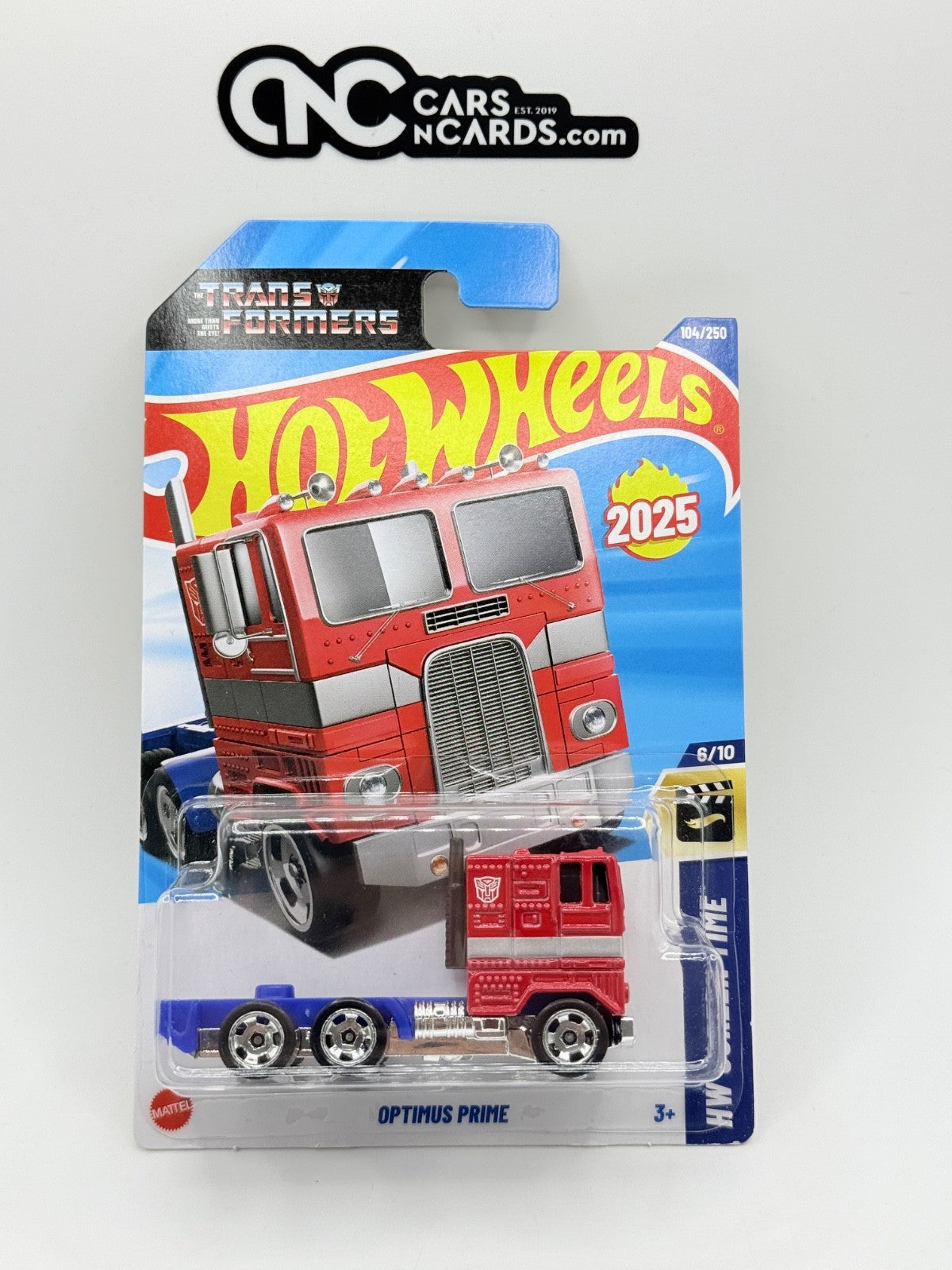 2025 Hot Wheels Screen Time 6/10 Optimus Prime Transformers