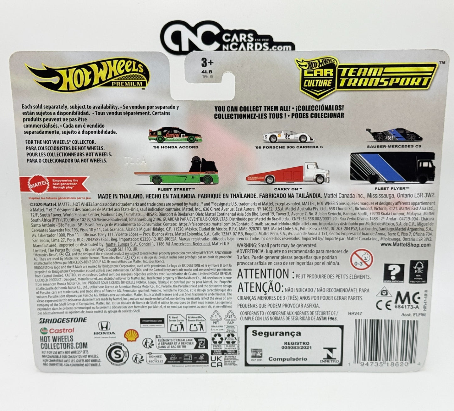 2023 Hot Wheels Premium Car Culture Team Transport #66 '66 Porsche 906 Carrera