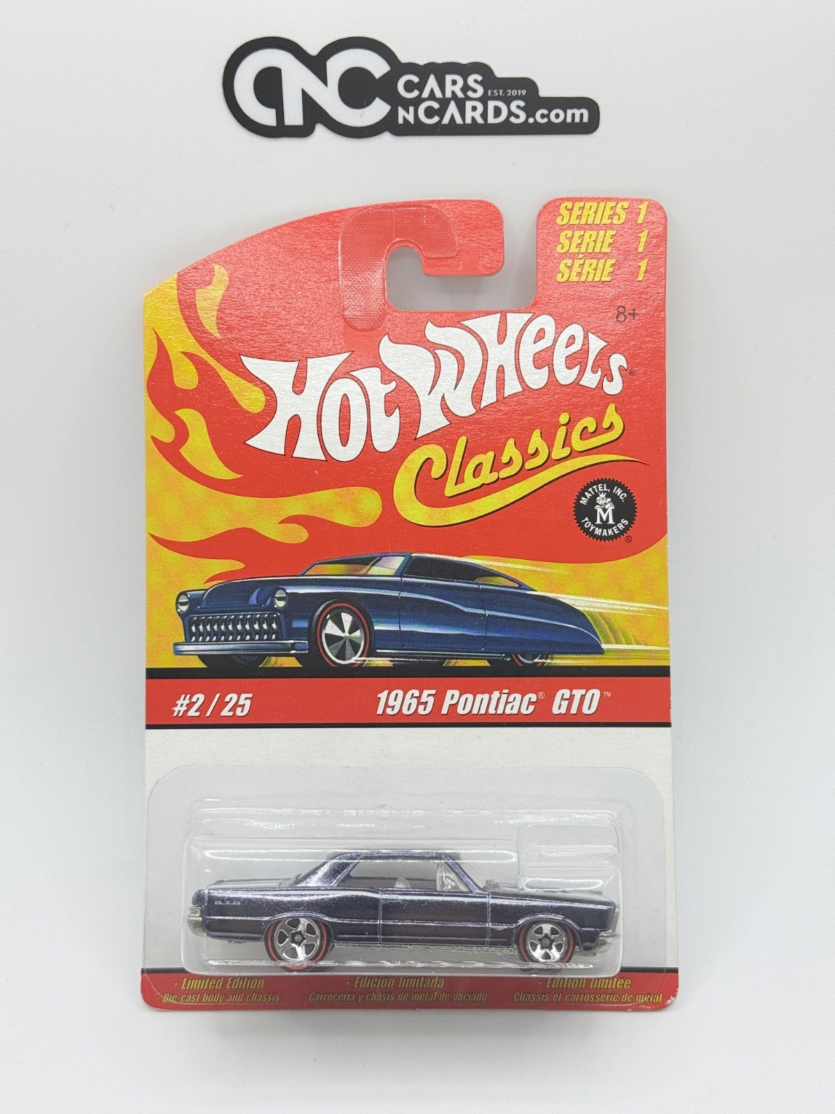 2005 Hot Wheels Classics Series 1 #2/25 1965 Pontiac GTO Blue Redline Wheels
