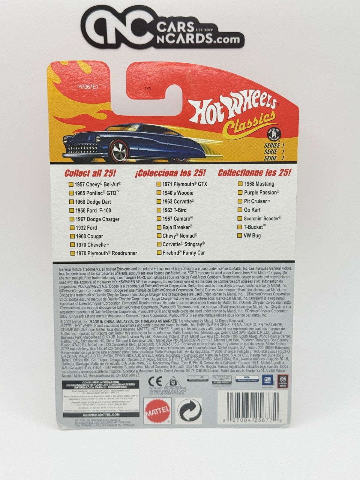 2005 Hot Wheels Classics Series 1 #2/25 1965 Pontiac GTO Blue Redline Wheels
